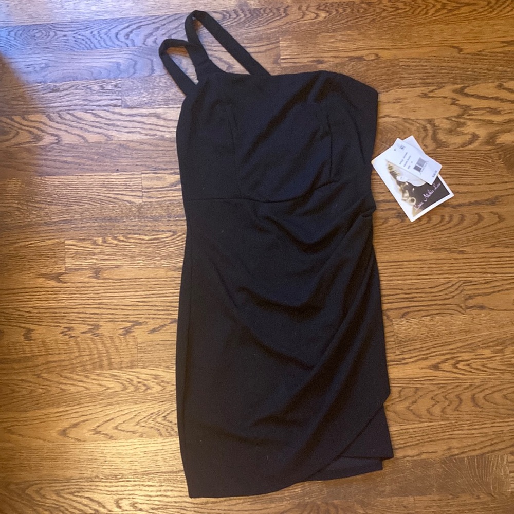 Black one strap dress
